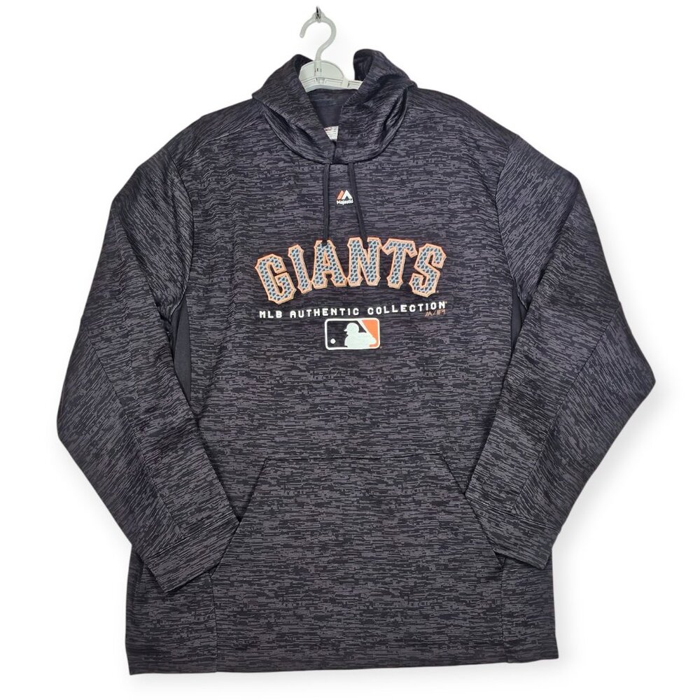 Majestic MLB San Francisco Giants Authentic Collection Hoodie XL Charcoal